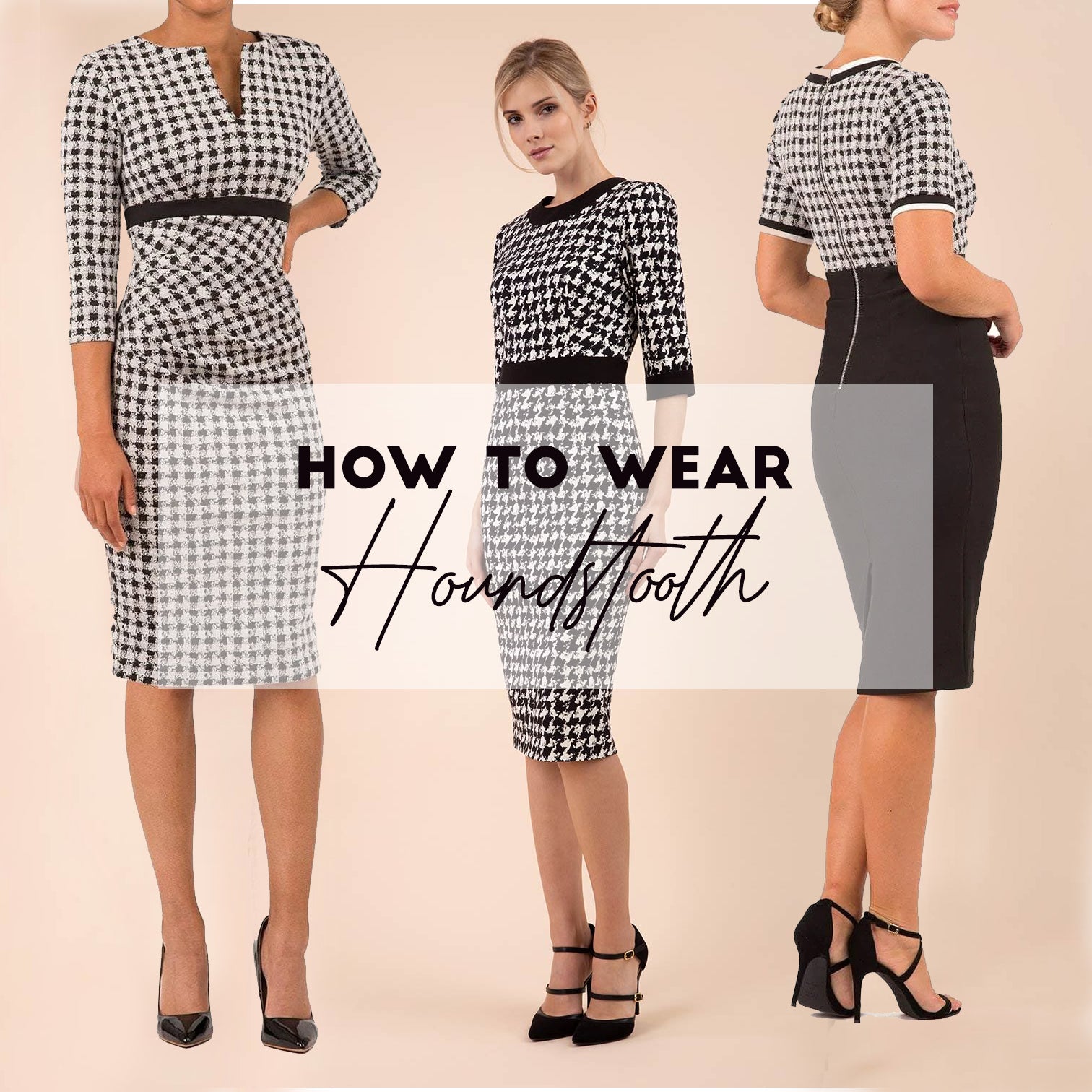 How to Wear Houndstooth - and Where to Get the Houndstooth Dress