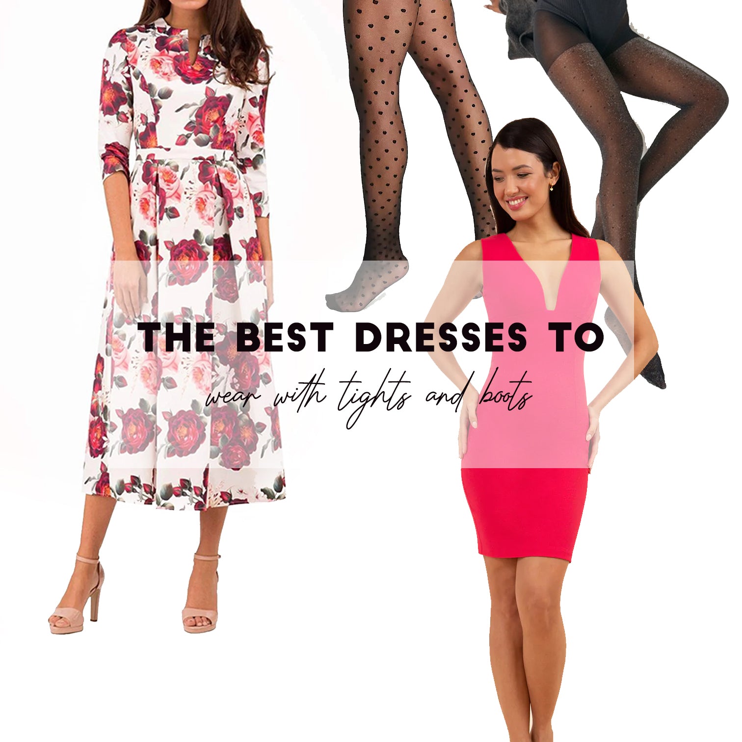 How to wear tights with dresses and boots