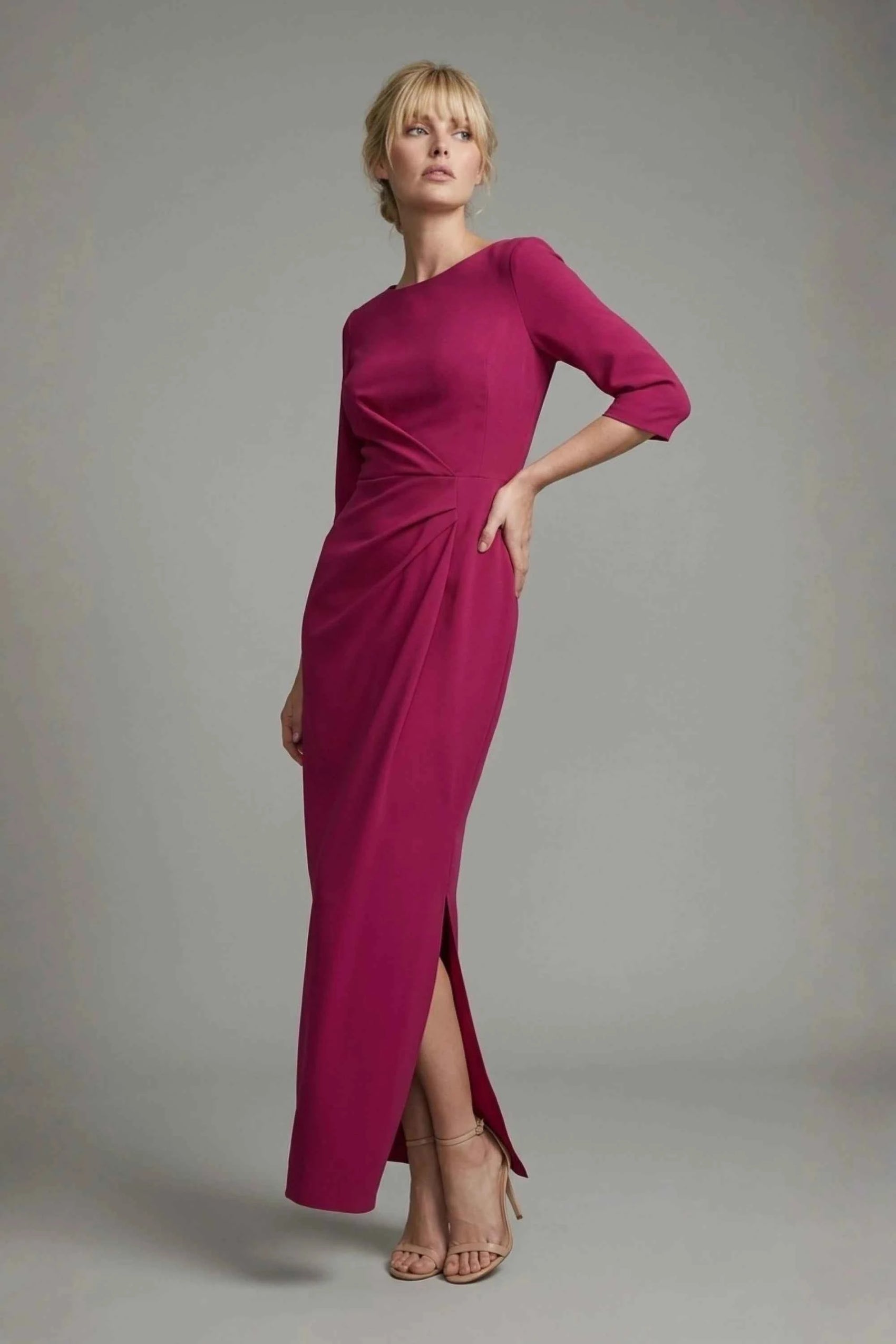 Havana Boat Neck Maxi Dress