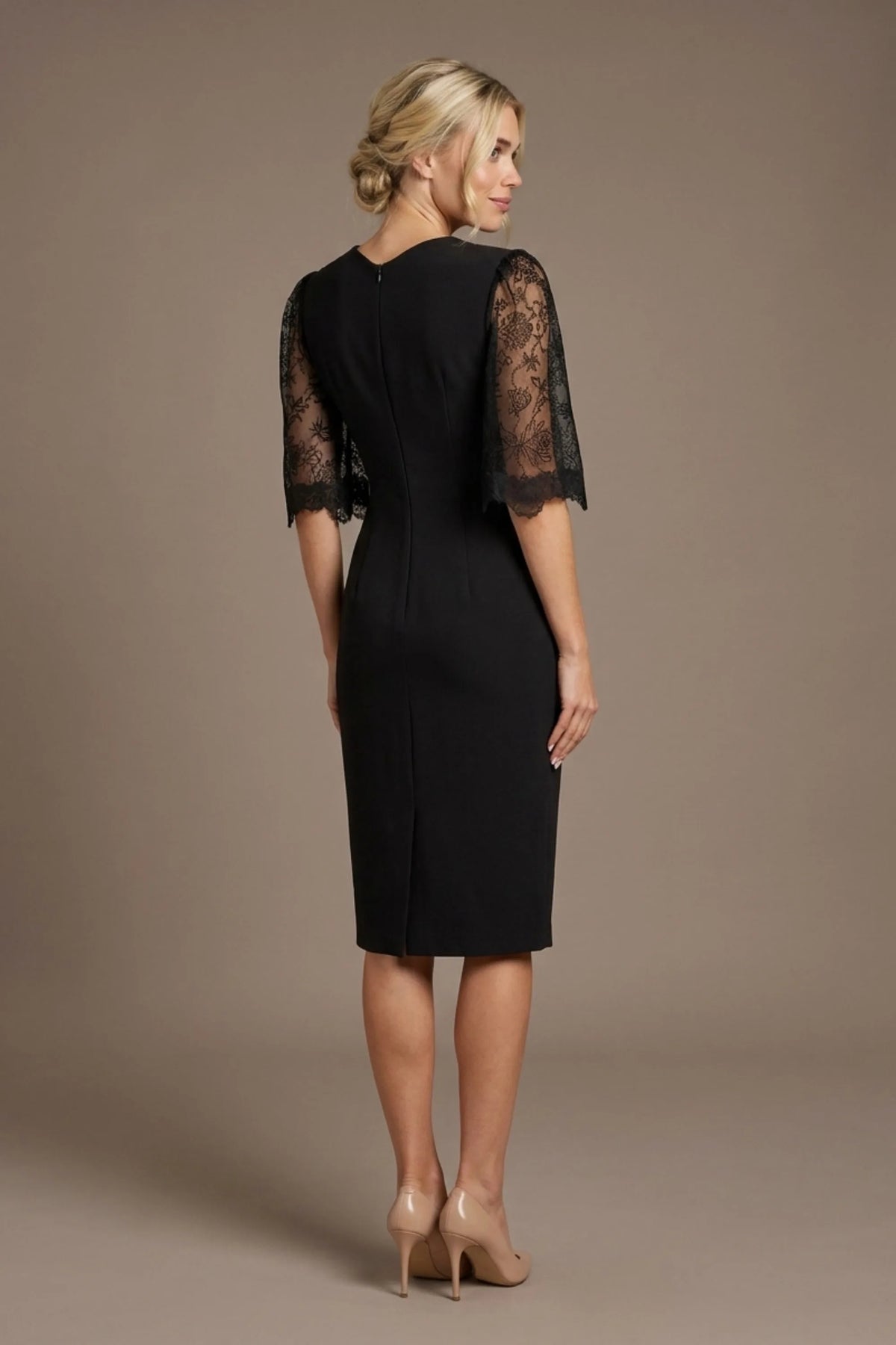 Lovelock French Lace Sleeve Dress