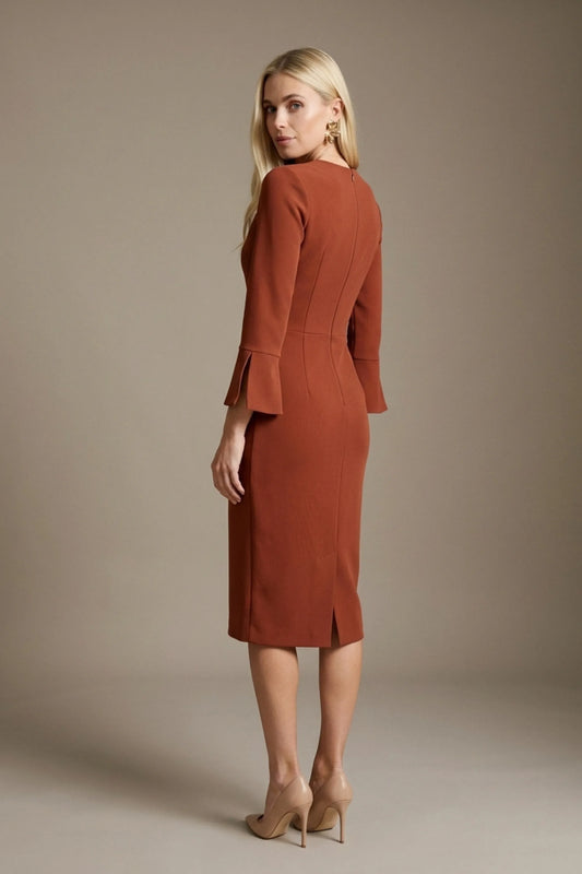 Muirfield Gathered Keyhole Pencil Dress