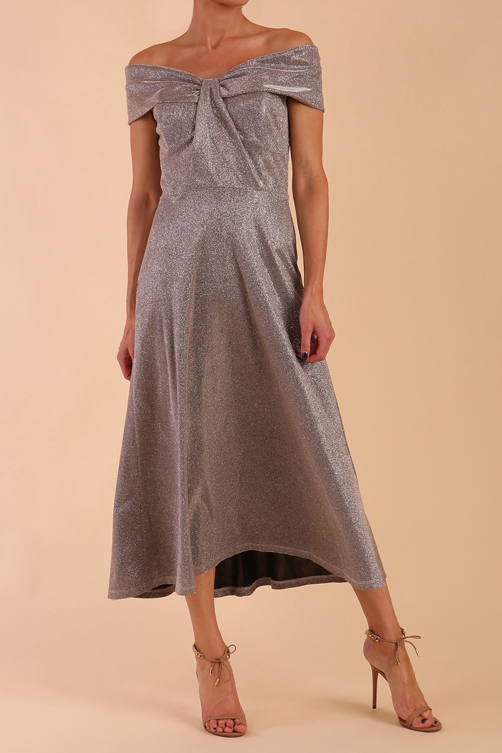 Capri A-Line Midaxi Glitter Dress
