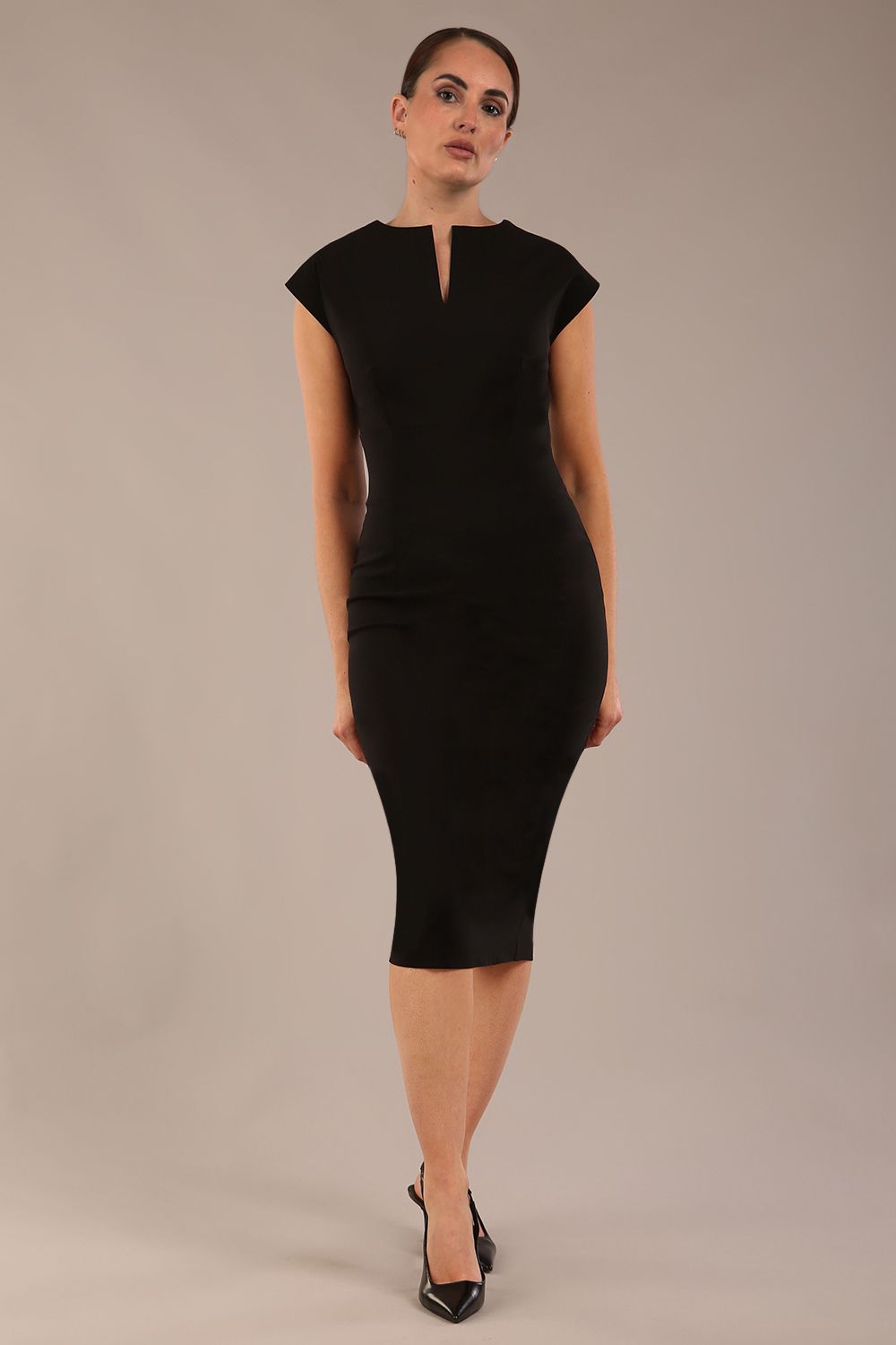 Claire Cap Sleeve Pencil Dress
