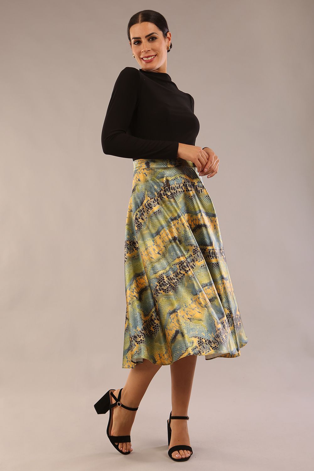 Gwendolyn Midi Length Skirt