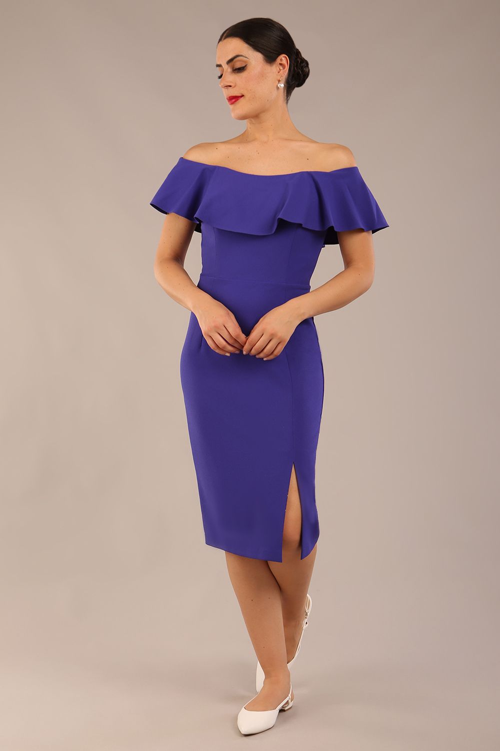 Lucia Off Shoulder Pencil Dress