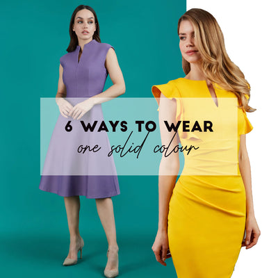 6 Ways to Wear One Solid Colour