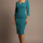 Tiffany Square Neckline Pencil Dress 