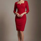 Tiffany Square Neckline Pencil Dress 