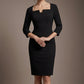 Tiffany Square Neckline Pencil Dress 