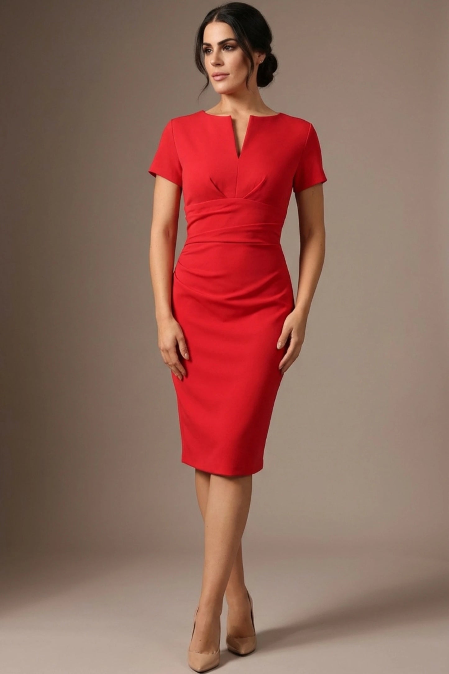 Donna Short Sleeved Pencil Dress