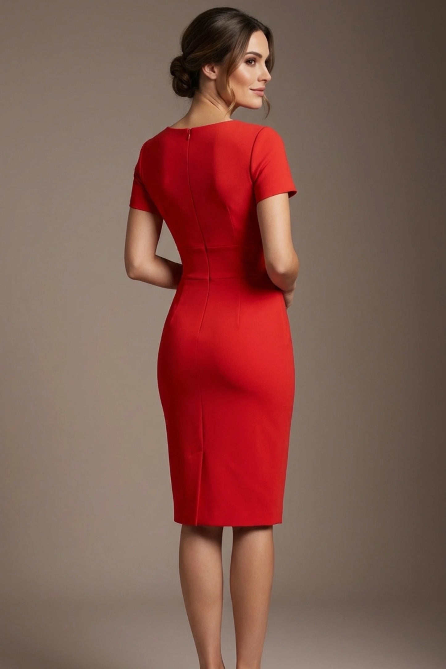 Donna Short Sleeved Pencil Dress