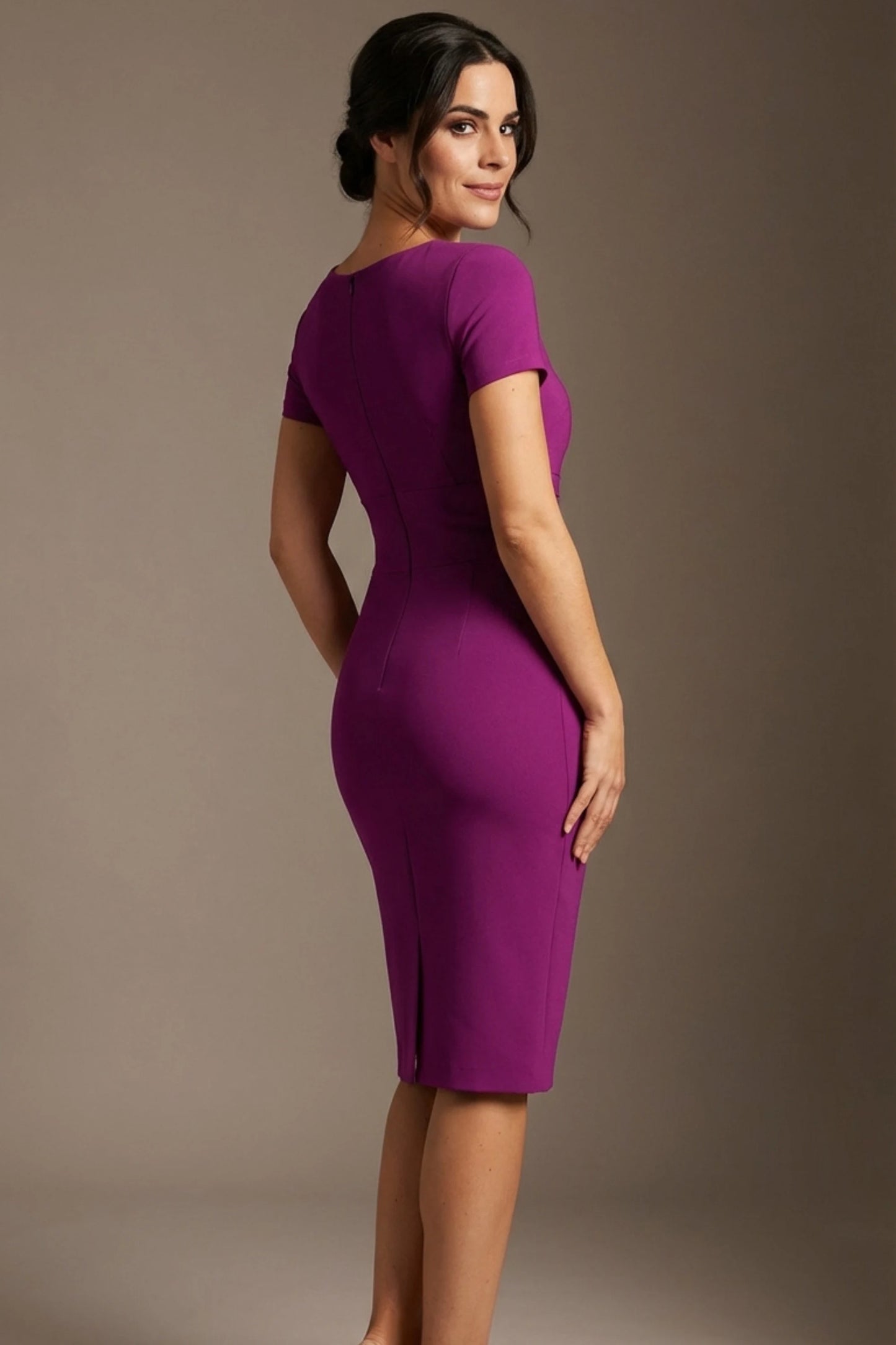 Donna Short Sleeved Pencil Dress