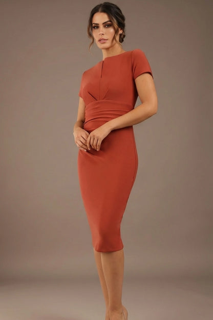 Donna Short Sleeved Pencil Dress
