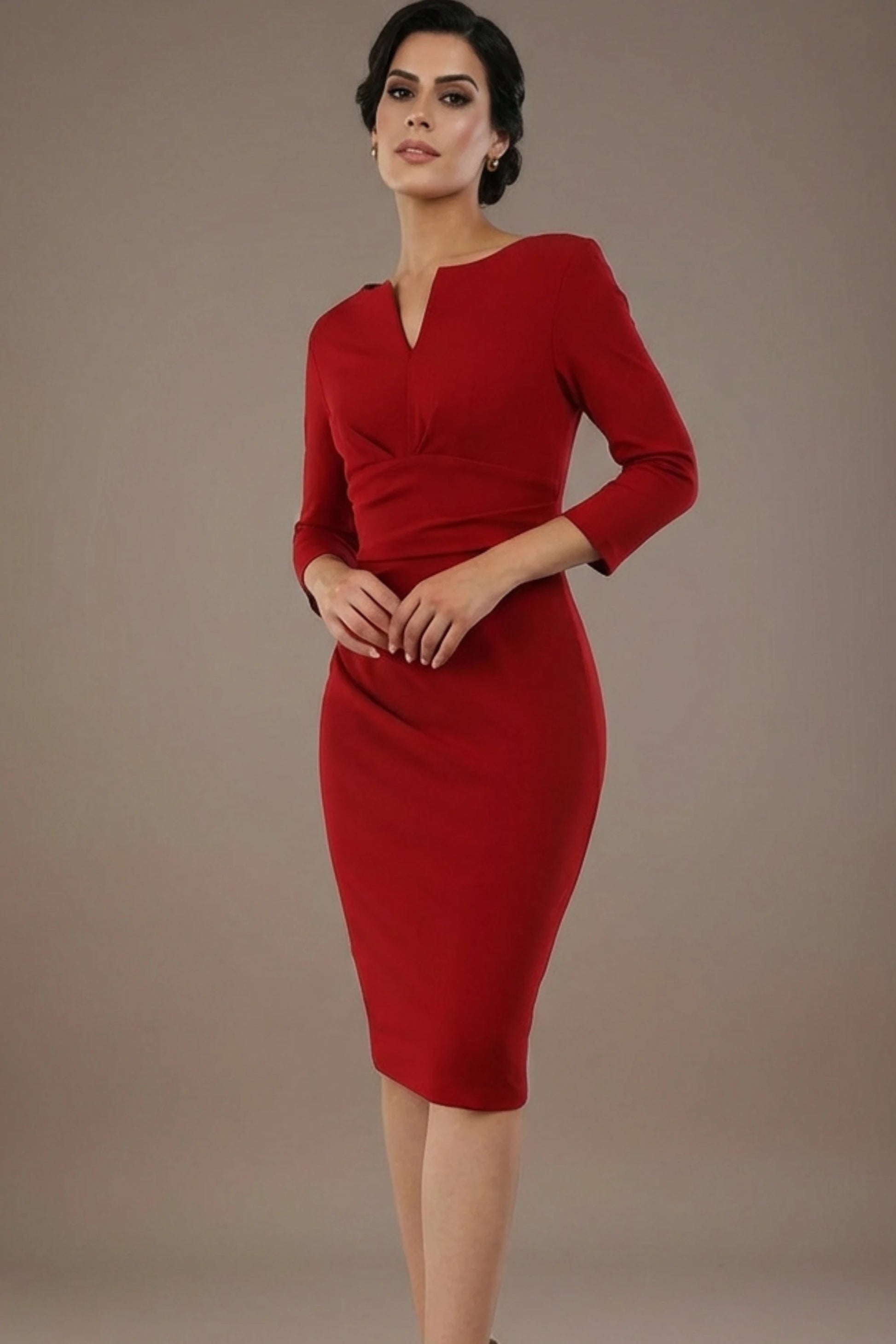 Donna 3/4 Sleeved Pencil Dress 