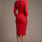 Donna 3/4 Sleeved Pencil Dress 