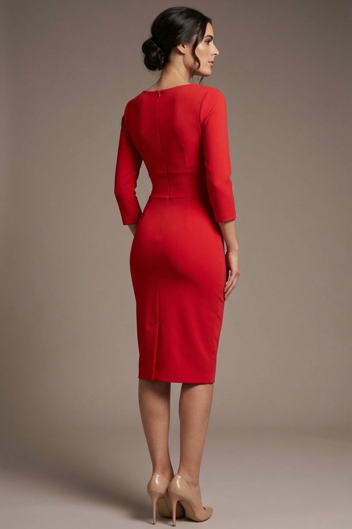 Donna 3/4 Sleeved Pencil Dress 