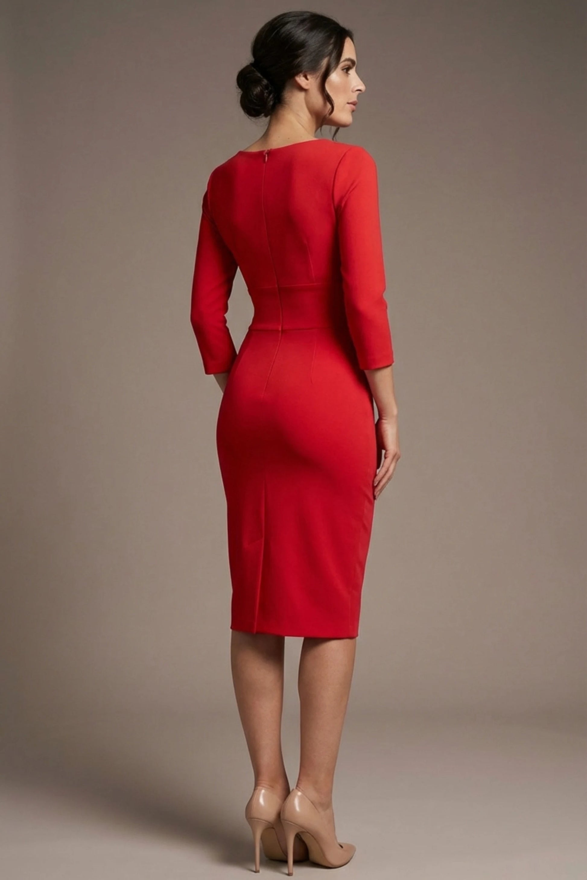 Donna 3/4 Sleeved Pencil Dress 