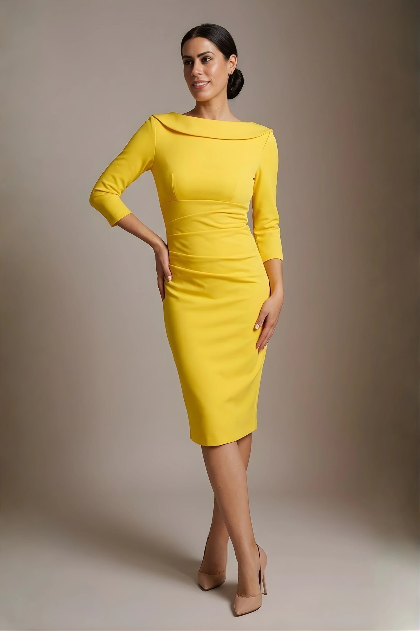 York 3/4 Sleeve Pencil Dress 