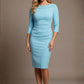 York 3/4 Sleeve Pencil Dress 