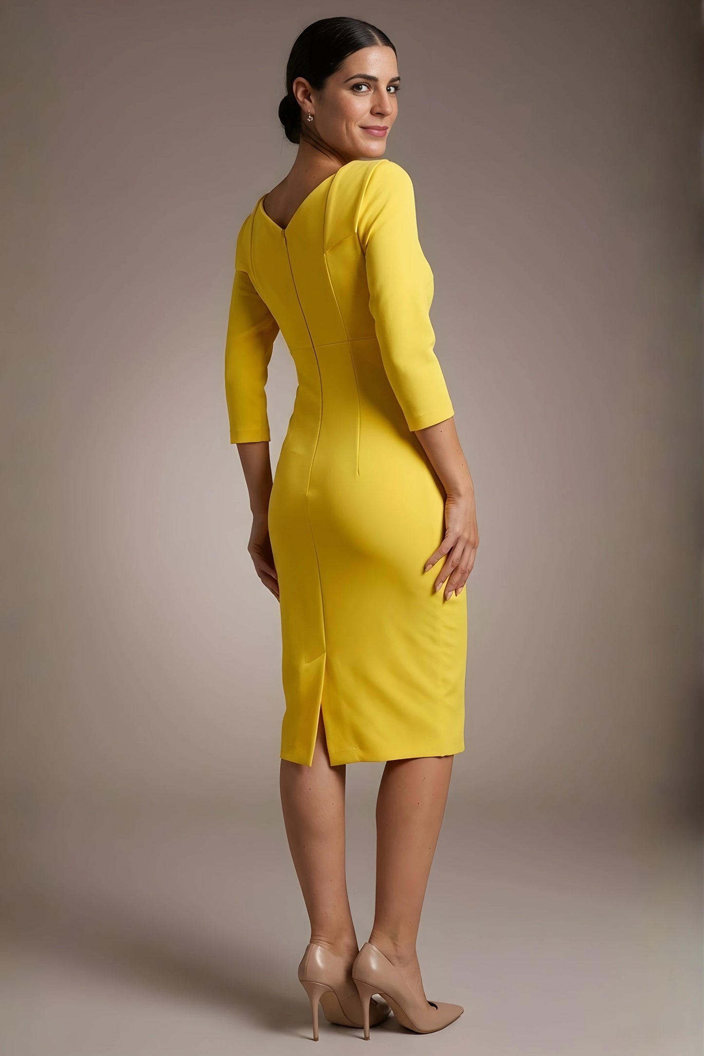 York 3/4 Sleeve Pencil Dress 