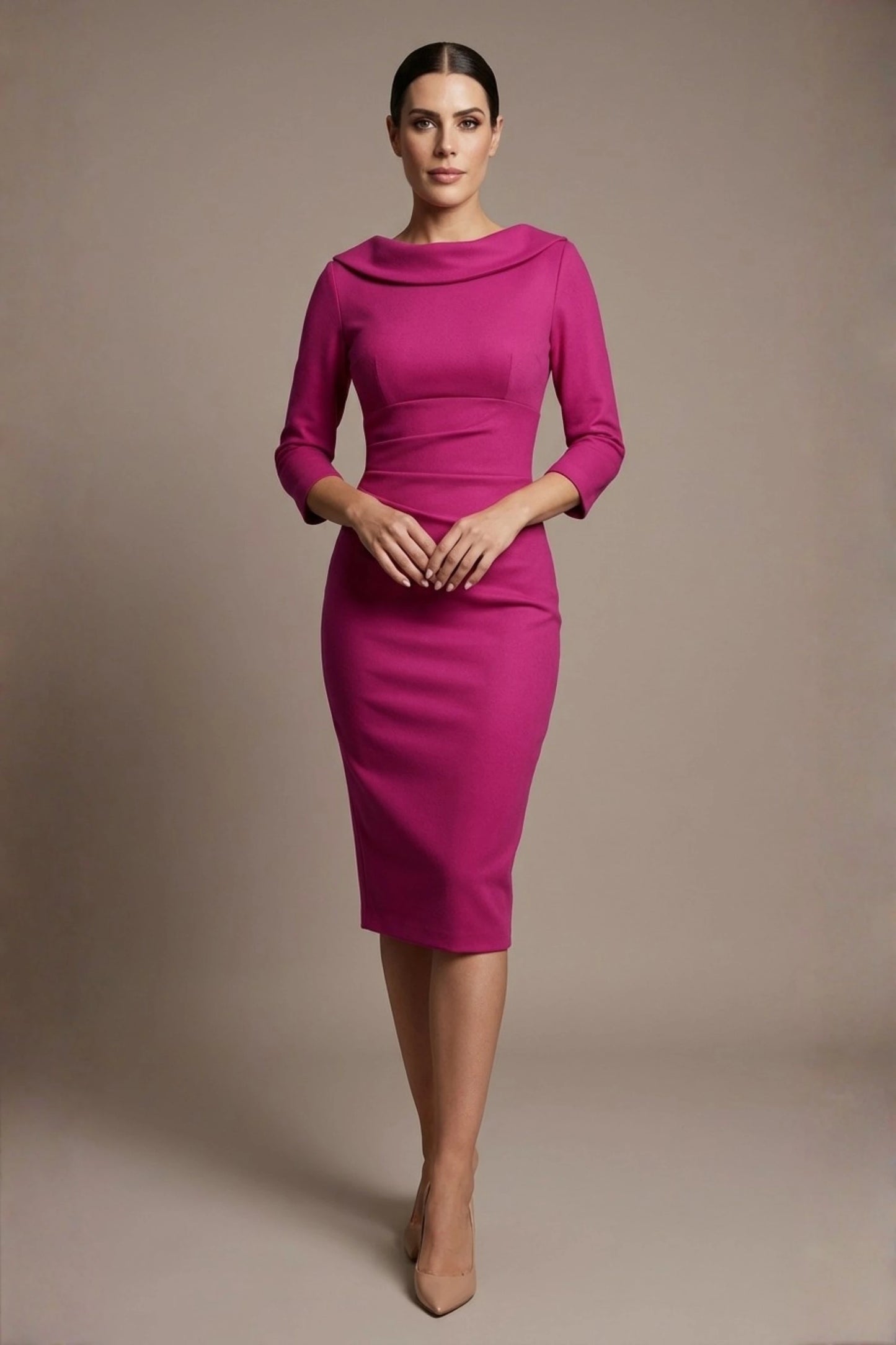 York 3/4 Sleeve Pencil Dress 