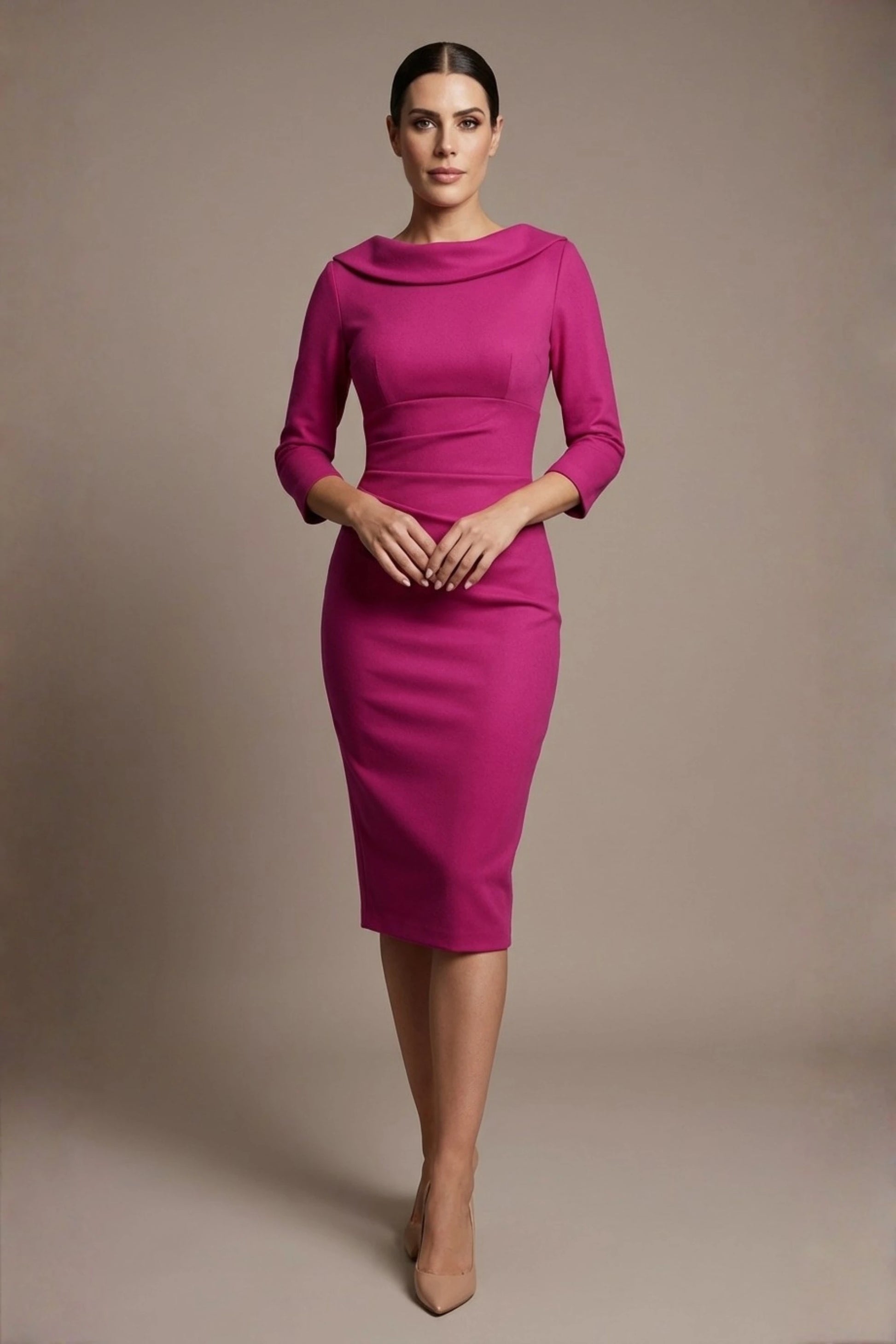 York 3/4 Sleeve Pencil Dress 