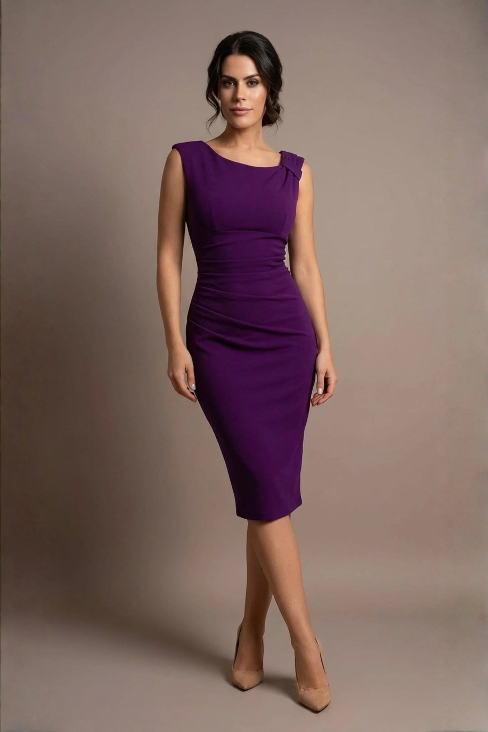 Roseberry Sleeveless Marvel Stretch Dress 