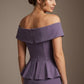 Moonlight Off Shoulder Peplum Dress 