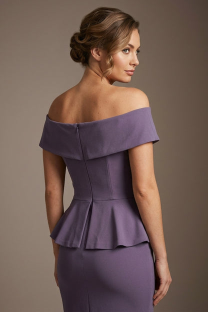 Moonlight Off Shoulder Peplum Dress 