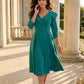 Gatsby Sleeved Oversized Collar Swing Dress 