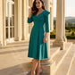 Gatsby Sleeved Oversized Collar Swing Dress 