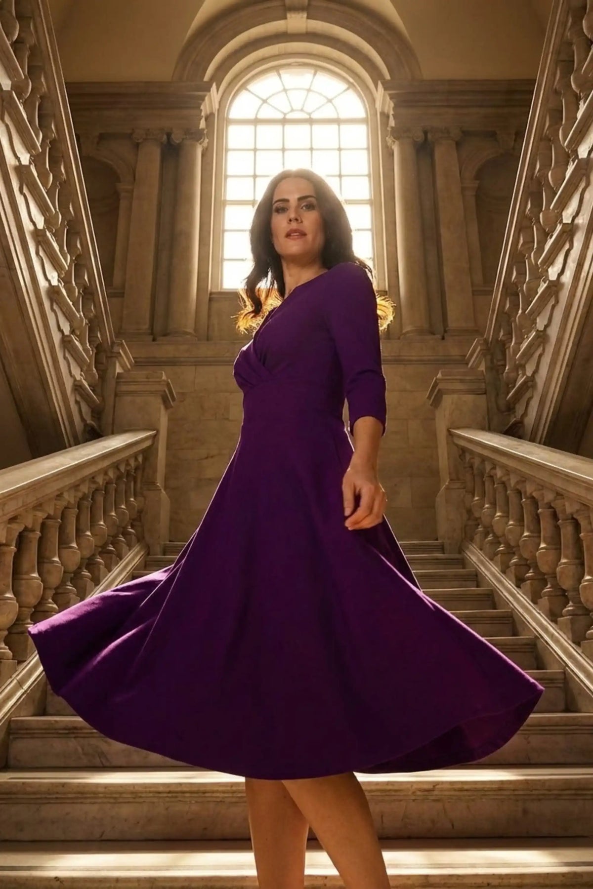 January-Sleeved-Swing-Dress