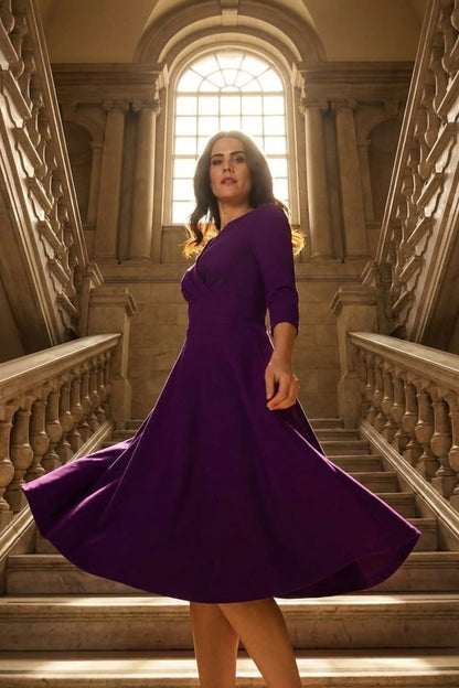 January-Sleeved-Swing-Dress