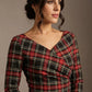 Horizon Tartan Stretch Pencil Dress 