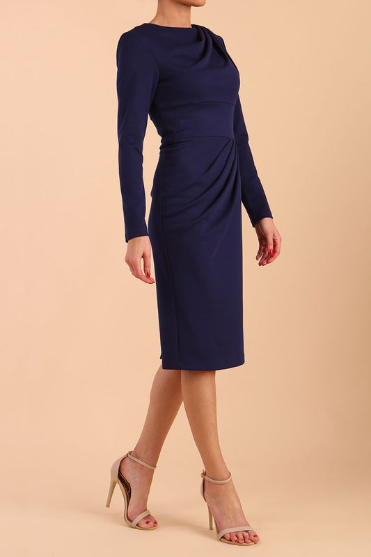 (PRE-ORDER) Berkley Long Sleeve Knee Length Pencil Dress