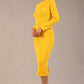 Faye Off Shoulder Long Sleeve Midi Dress