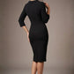 Juliette 3/4 Sleeve Knee Length Pencil Dress 