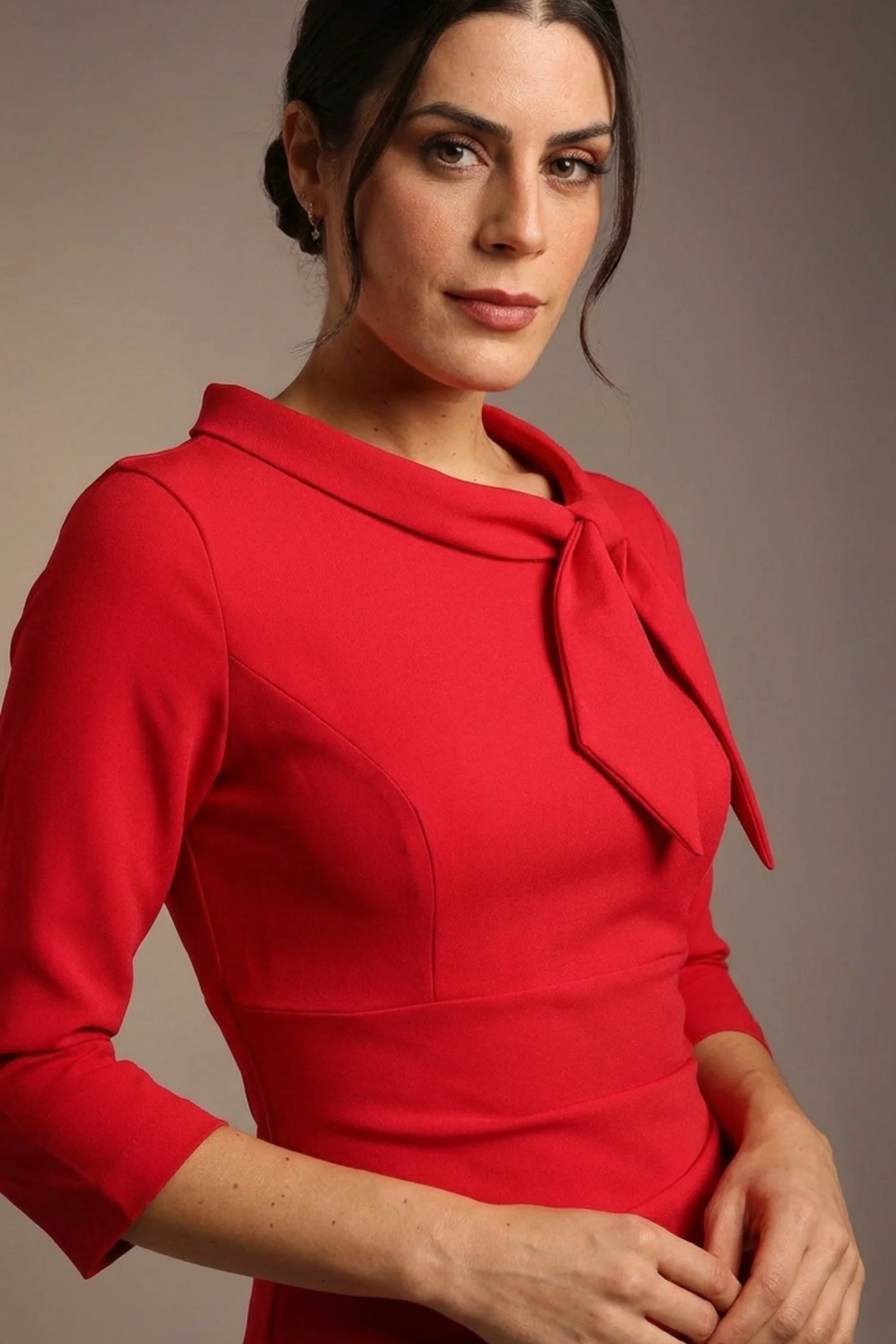 Juliette 3/4 Sleeve Knee Length Pencil Dress 