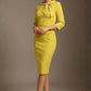 Juliette 3/4 Sleeve Knee Length Pencil Dress 
