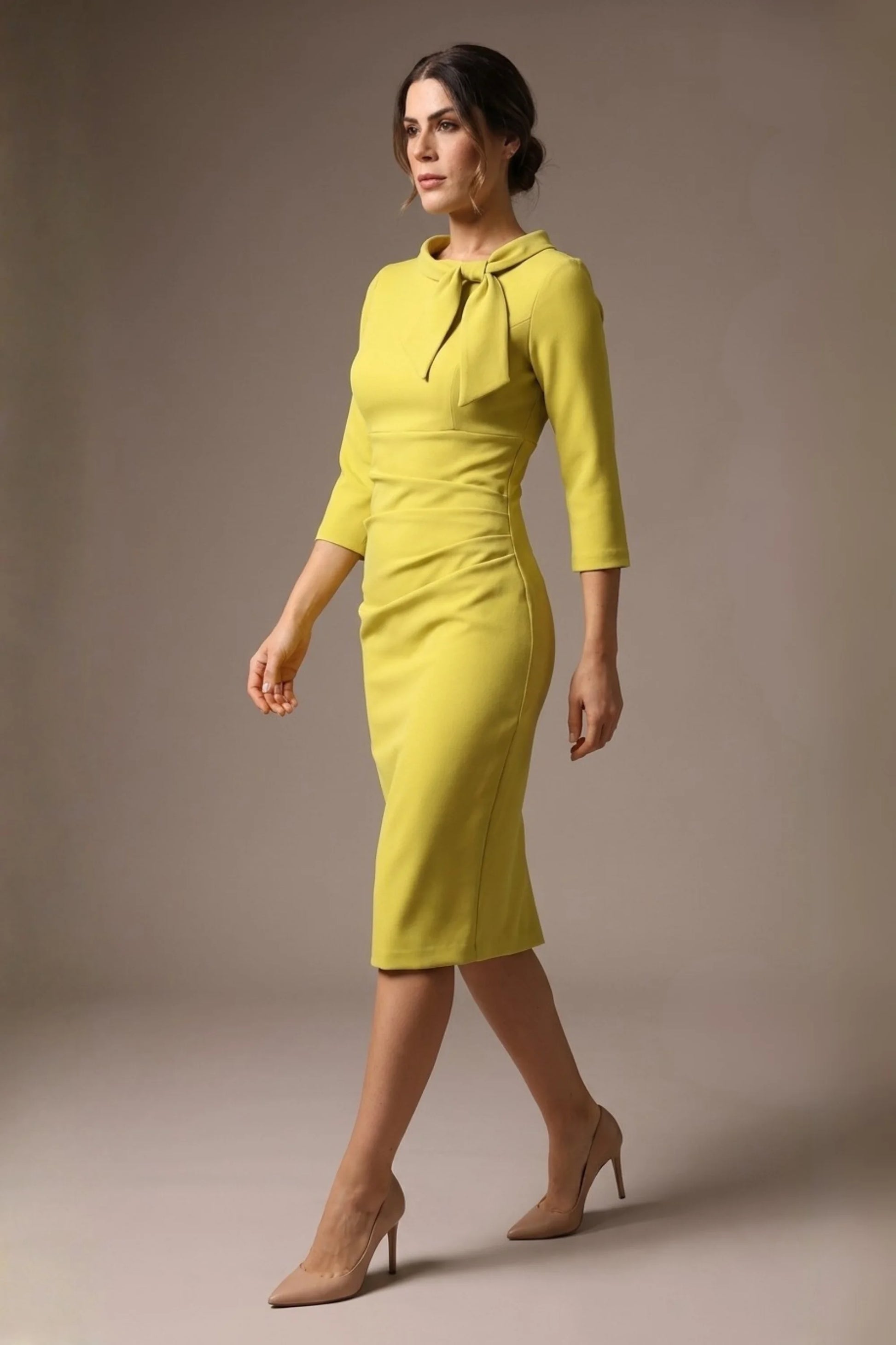 Juliette 3/4 Sleeve Knee Length Pencil Dress 