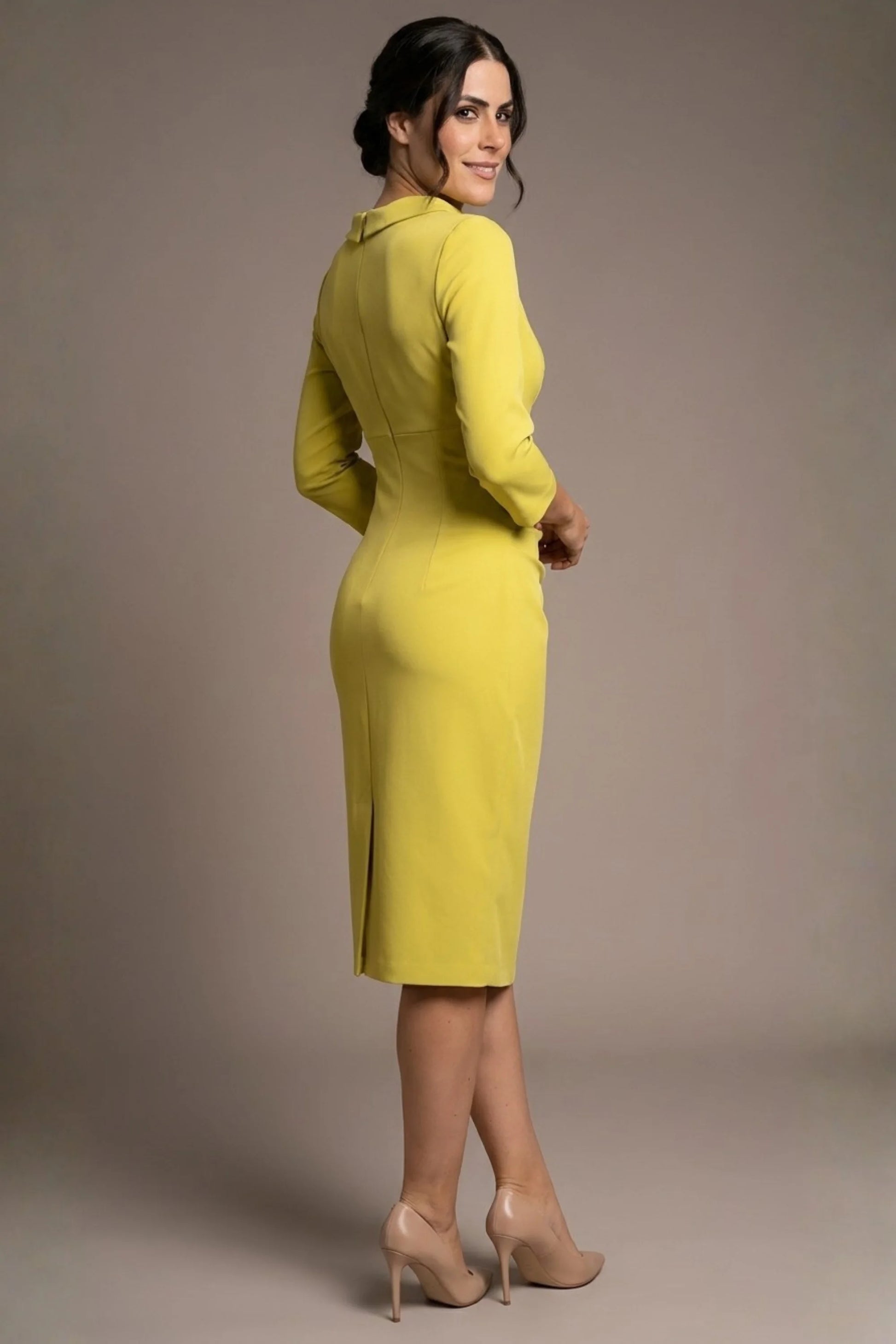 Juliette 3/4 Sleeve Knee Length Pencil Dress 