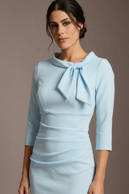 Juliette 3/4 Sleeve Knee Length Pencil Dress 