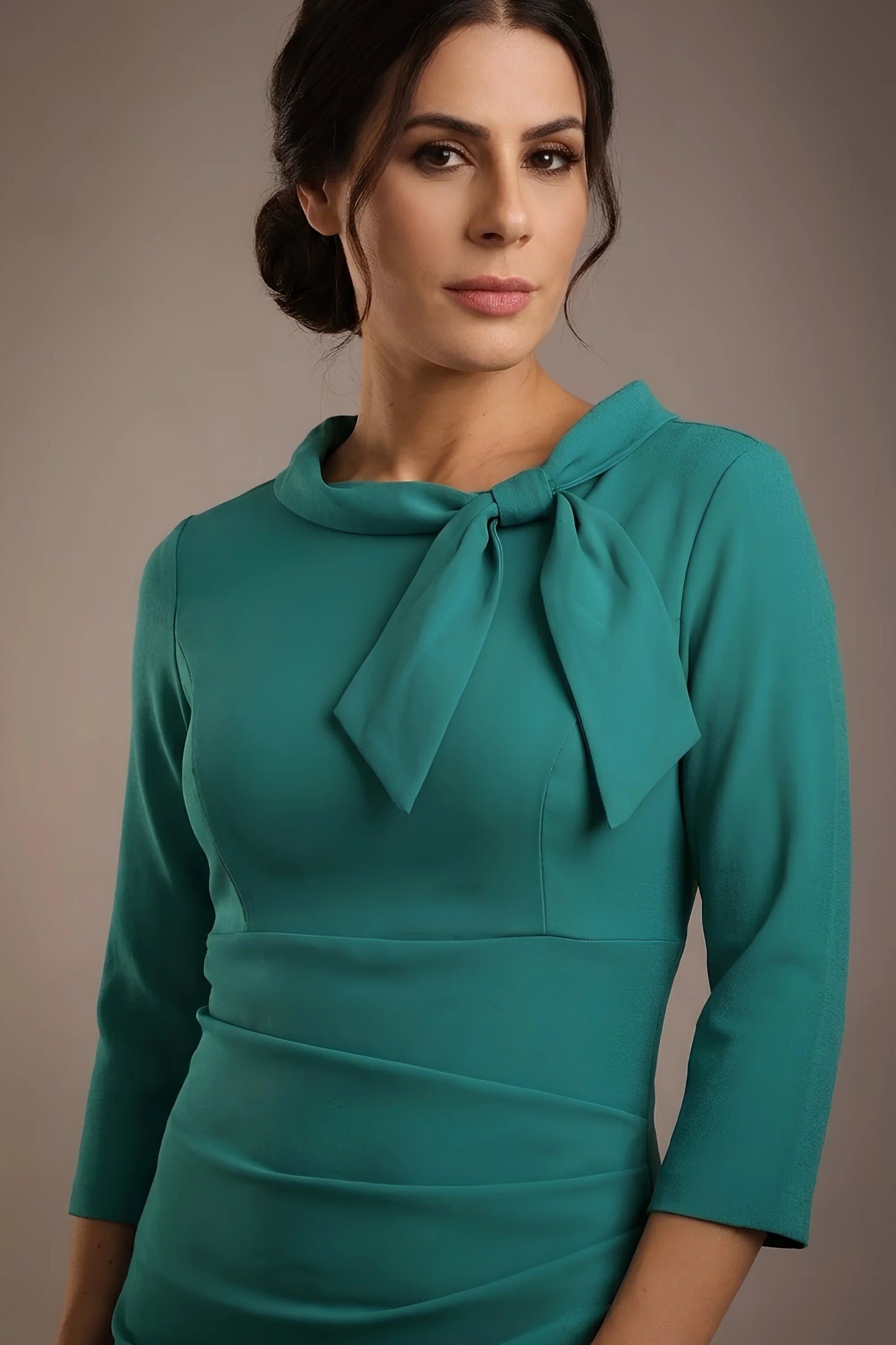 Juliette 3/4 Sleeve Knee Length Pencil Dress 