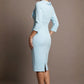 Juliette 3/4 Sleeve Knee Length Pencil Dress 