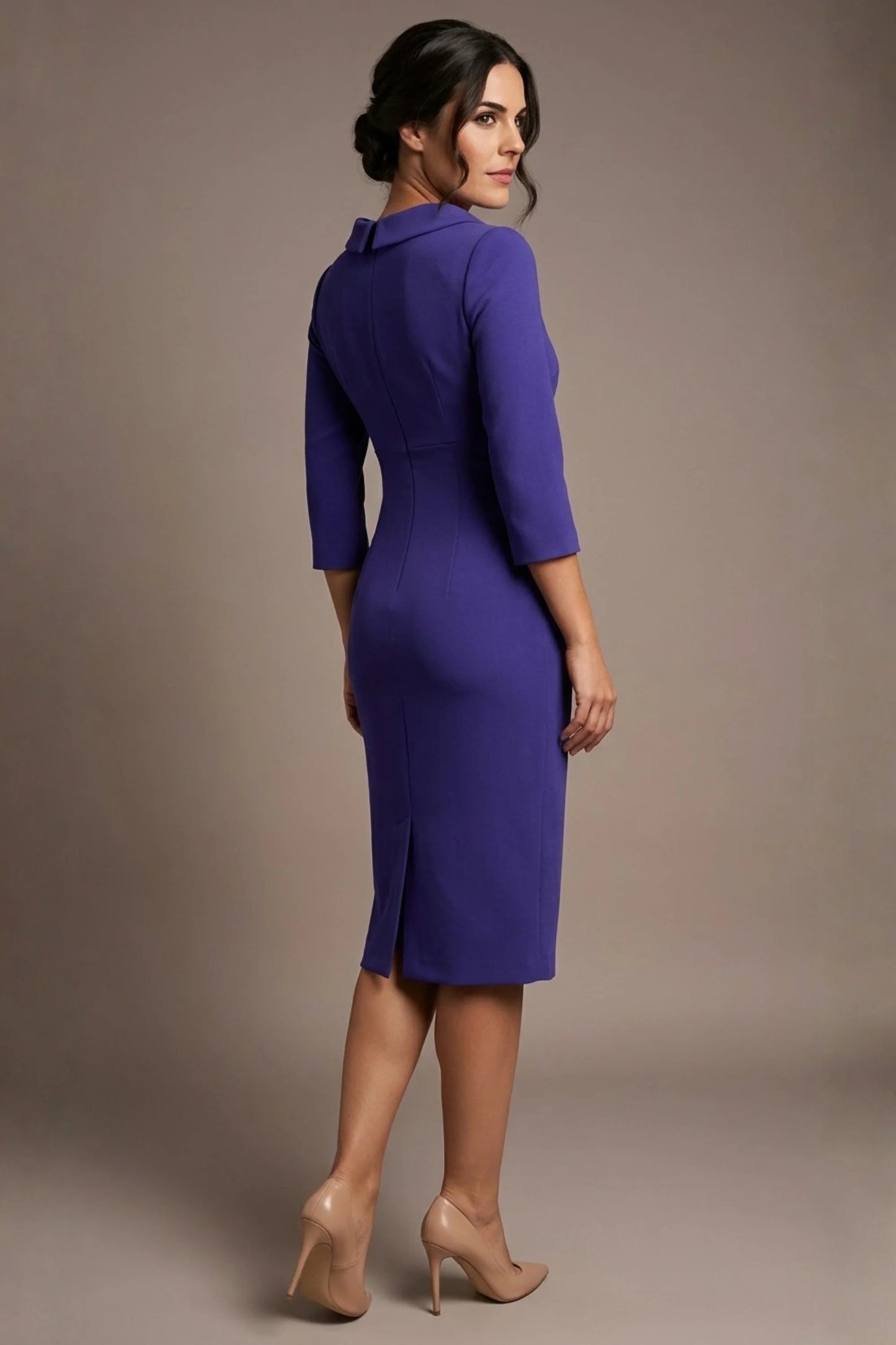 Juliette 3/4 Sleeve Knee Length Pencil Dress 