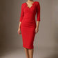 Indira 3/4 Sleeve Knee Length Pencil Dress 