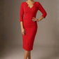 Indira 3/4 Sleeve Knee Length Pencil Dress 