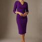 Indira 3/4 Sleeve Knee Length Pencil Dress 