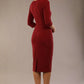 Indira 3/4 Sleeve Knee Length Pencil Dress 