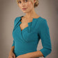 Indira 3/4 Sleeve Knee Length Pencil Dress 